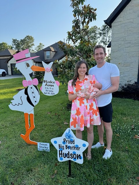 Baby Stork Sign in Spring, Texas