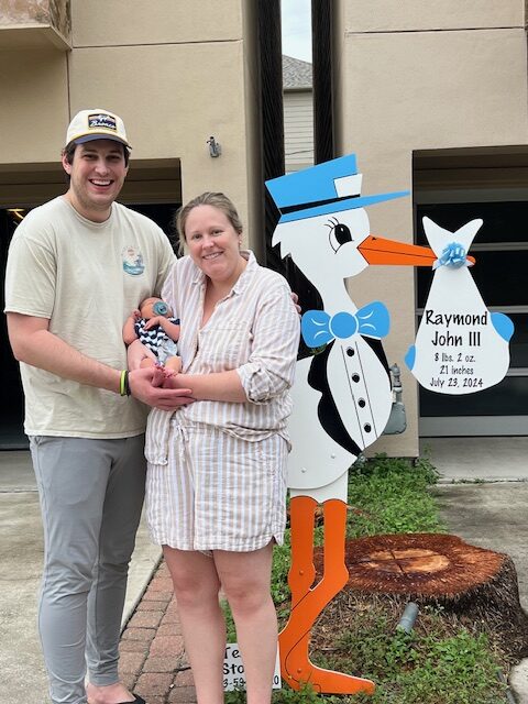 New Baby Announcement Yard Sign in Houston, Texas